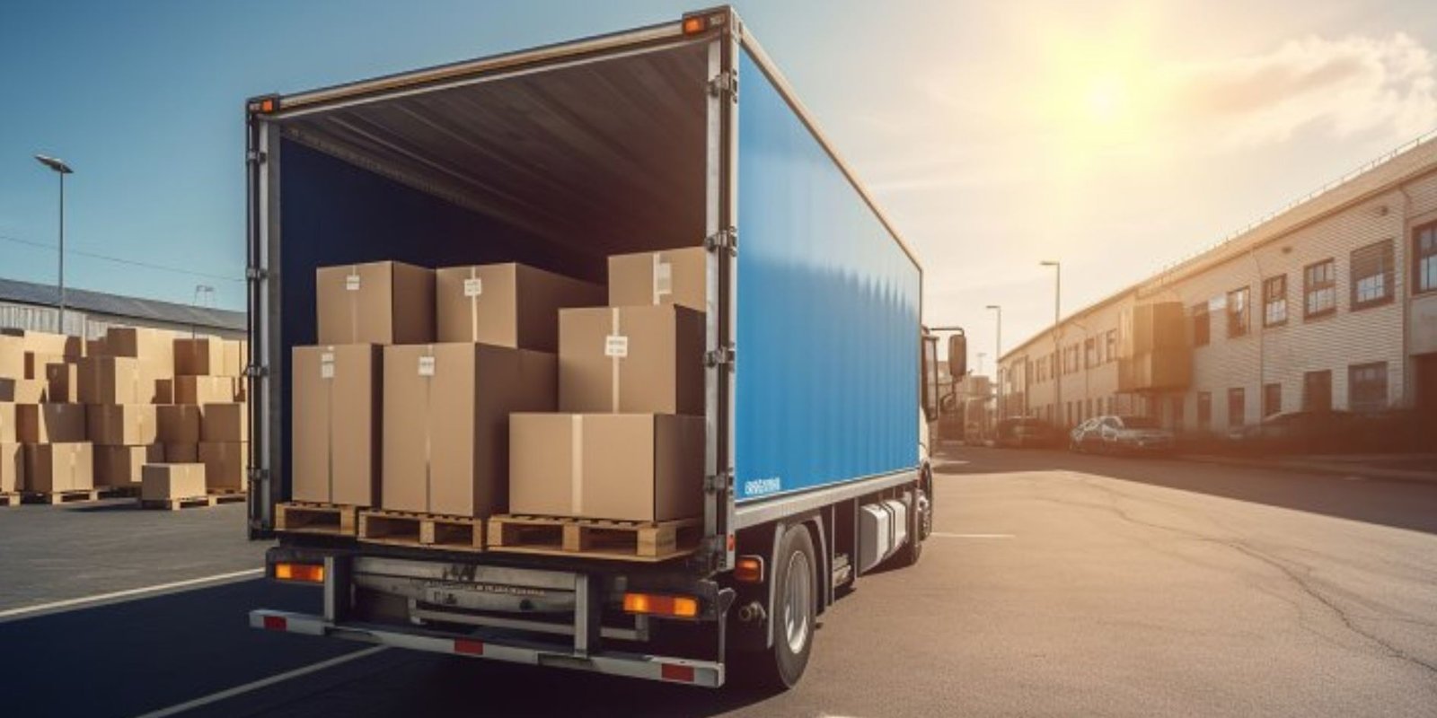 Consolidated cargo ready for groupage shipping
