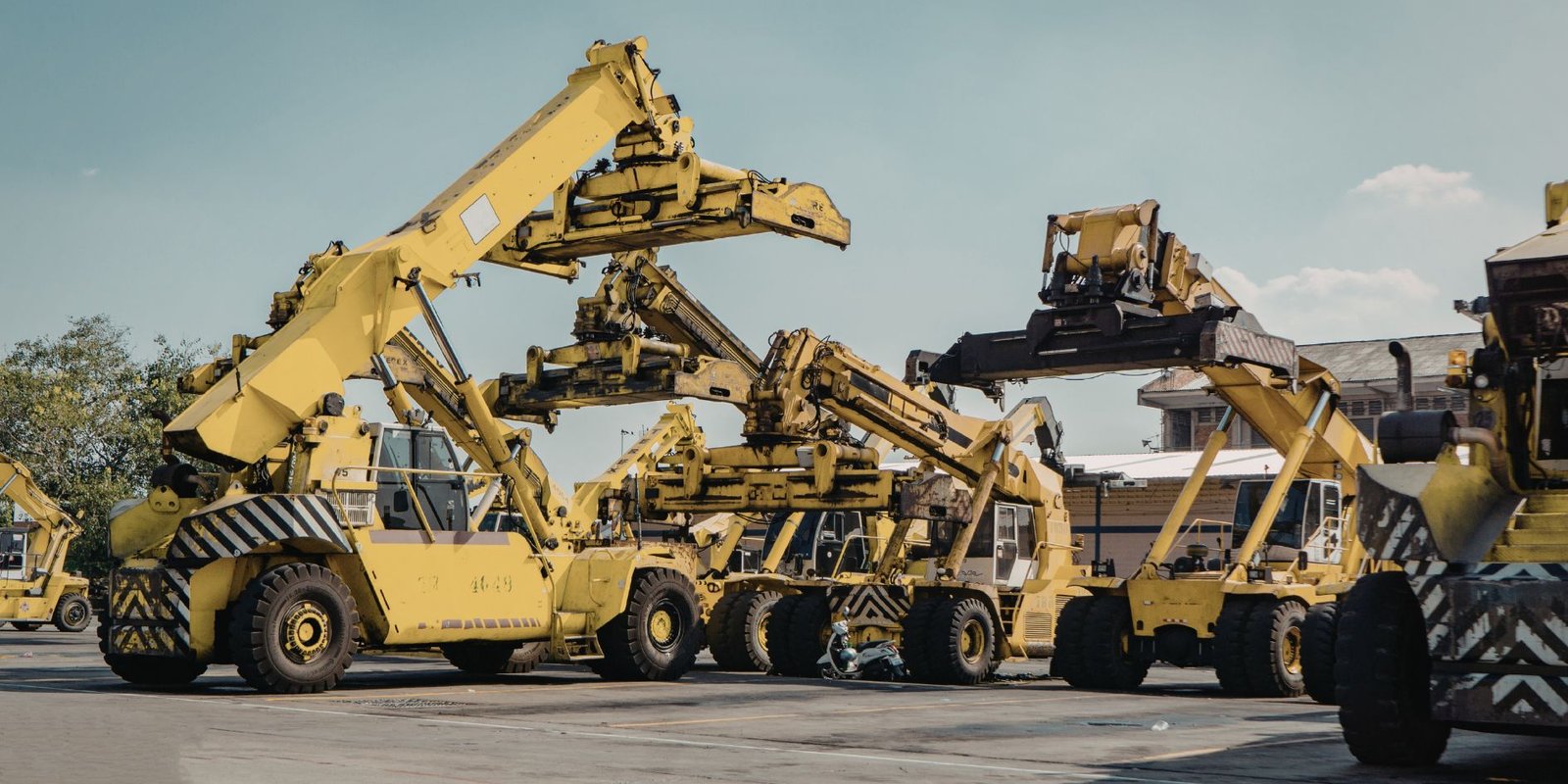 Heavy machinery shipping from China to Africa including excavators, generators and industrial equipment